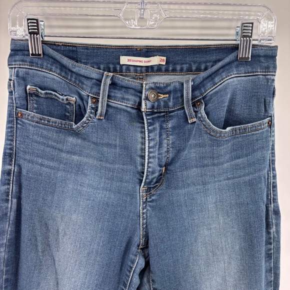 Levi's 311 Shaping Skinny Jeans Women's‎ Size 28 Mid Wash Denim Comfort Stretch - Picture 4 of 5